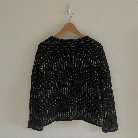 MISA Los Angeles Cardigan Knit Black Gold Sz M - Picture 6 of 7